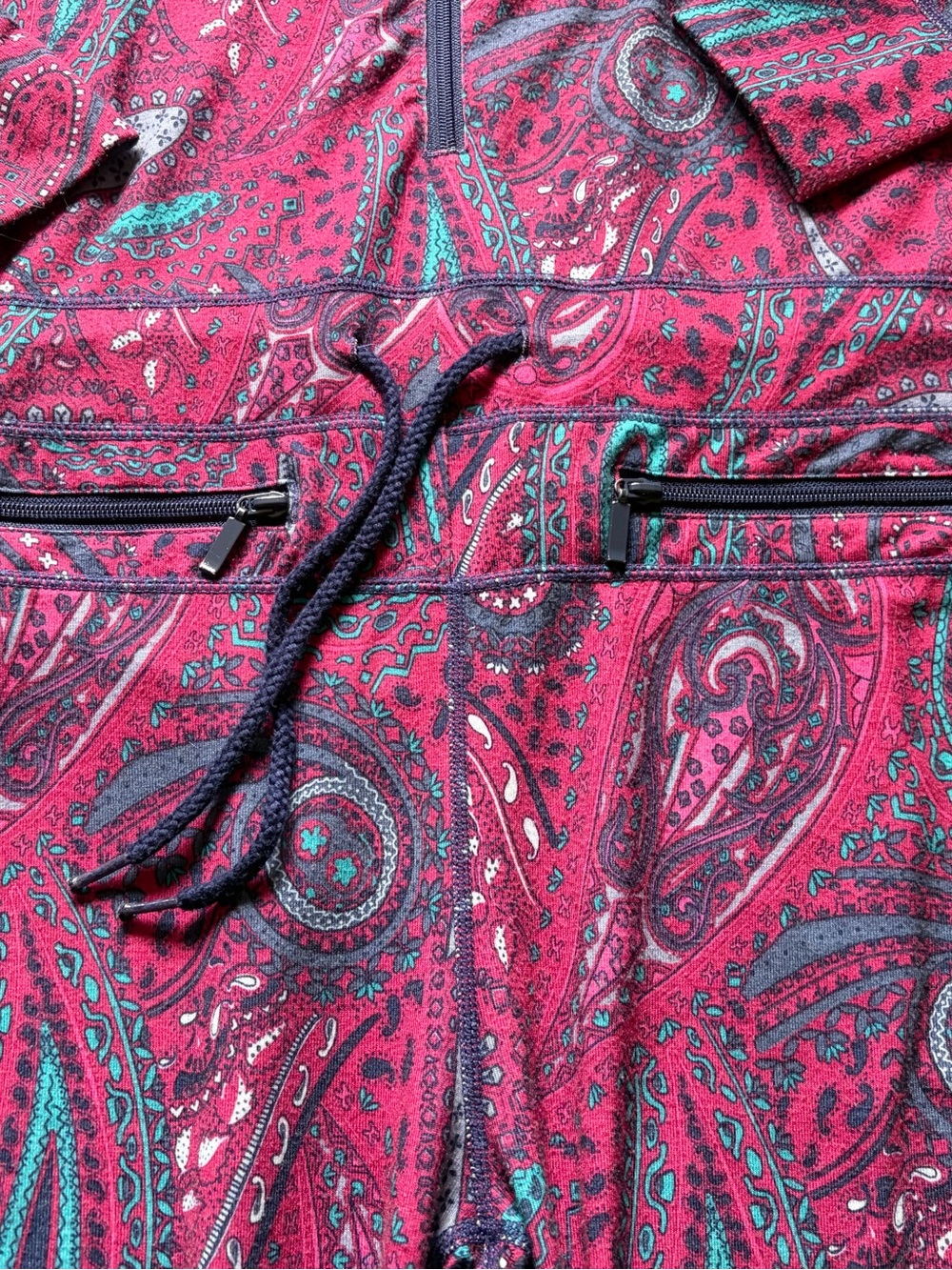 Airblaster Classic Women's Classic Ninja Suit Raspberry Teal Paisley Print - Picture 5 of 16